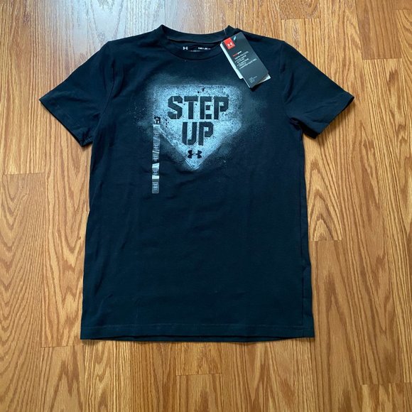 Under Armour Other - 🌿Sale🌿 Under Armour DFO Step Up SS Tee Shirt Black Boy UA Size M 1317681 001